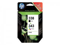 HP 338/343 Combo-pack Inkjet Print Cartr