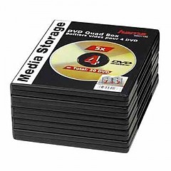 51186 DVD Quad Box 5 St / Schwarz